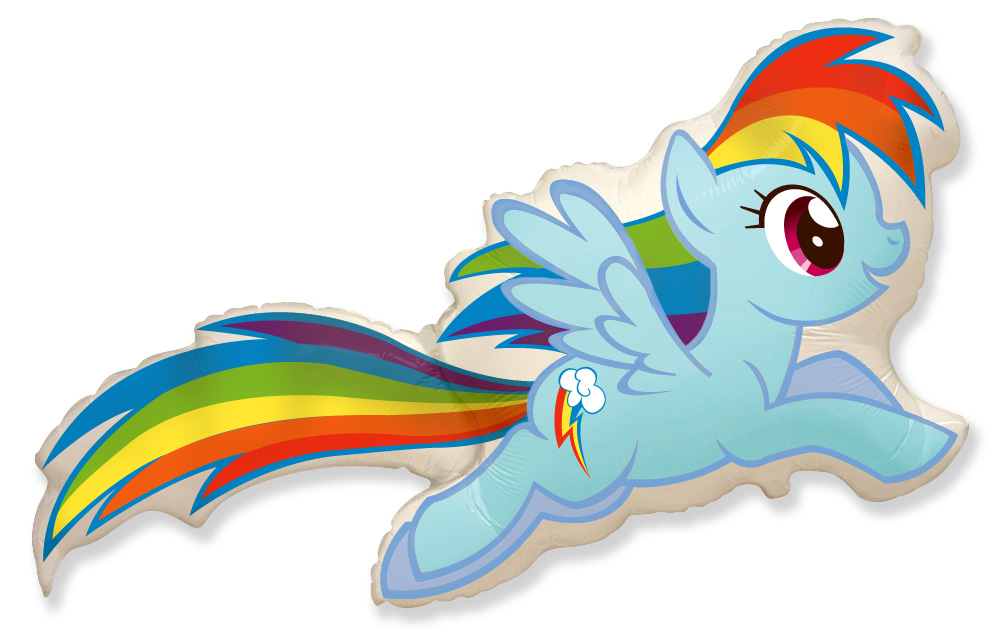 Шар (43';109 см) Фигура , My Little Pony , Лошадка Радуга , 1;шт, 901739
