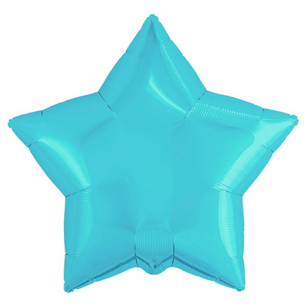Шар (19'';48 см) Звезда, Нежно-голубой, (1 шт;уп), 757468