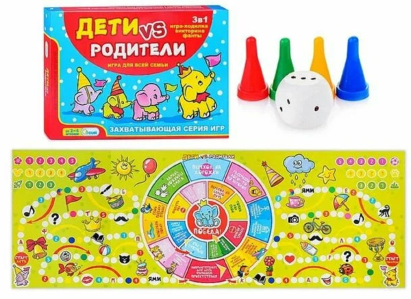 Настольная игра 'Дети vs Родители', 10584